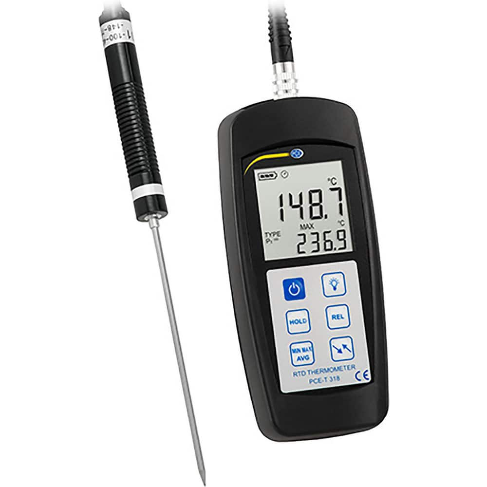 Digital Thermometers & Probes; Thermometer Type: Probe Thermometer; Maximum Temperature (C): 572; Maximum Temperature (F): 572; Accuracy: Accuracy (at 23 ™C / 73.4 ™F  ™ 5 ™C / 9 ™F)    ™ 0.1 % of reading + 0.4  ™C / 0.72 ™F; Minimum Temperature (F): -148