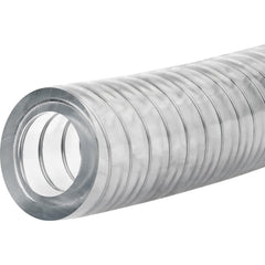 PVC Tube: 1/2″ ID, 3/4″ OD, 100' Long 100 Max psi, Clear