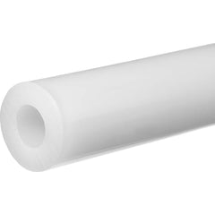 PTFE Tube: 1″ ID, 1-1/8″ OD, 50' Long 70 psi, White