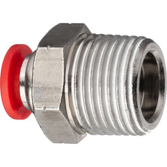 Push-To-Connect Tube Fitting: Male Straight, 1/8″ OD Polybutylene, 350 psi