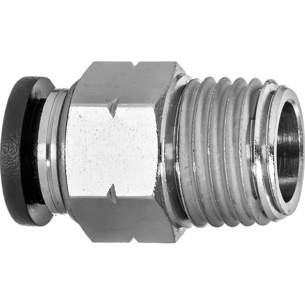 Push-To-Connect Tube Fitting: Male Straight Nylon, 350 psi