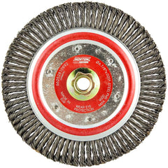 Norton - 6-7/8" OD, 5/8-11 Arbor Hole, Stringer Bead Carbon Wheel Brush - Best Tool & Supply