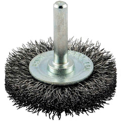 Norton - 2" OD, Crimped Carbon Wheel Brush - Best Tool & Supply