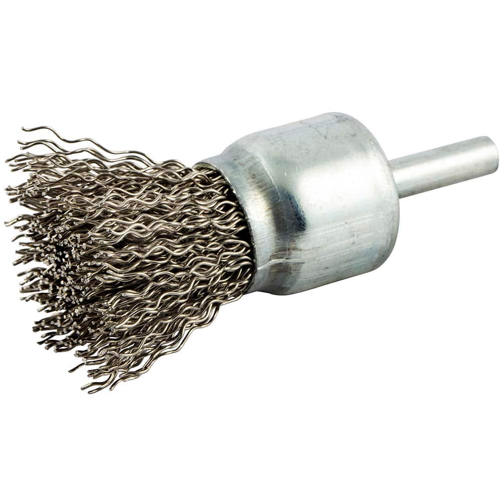 Norton - End Brushes Brush Diameter (Inch): 1 Fill Material: Carbon Steel - Best Tool & Supply