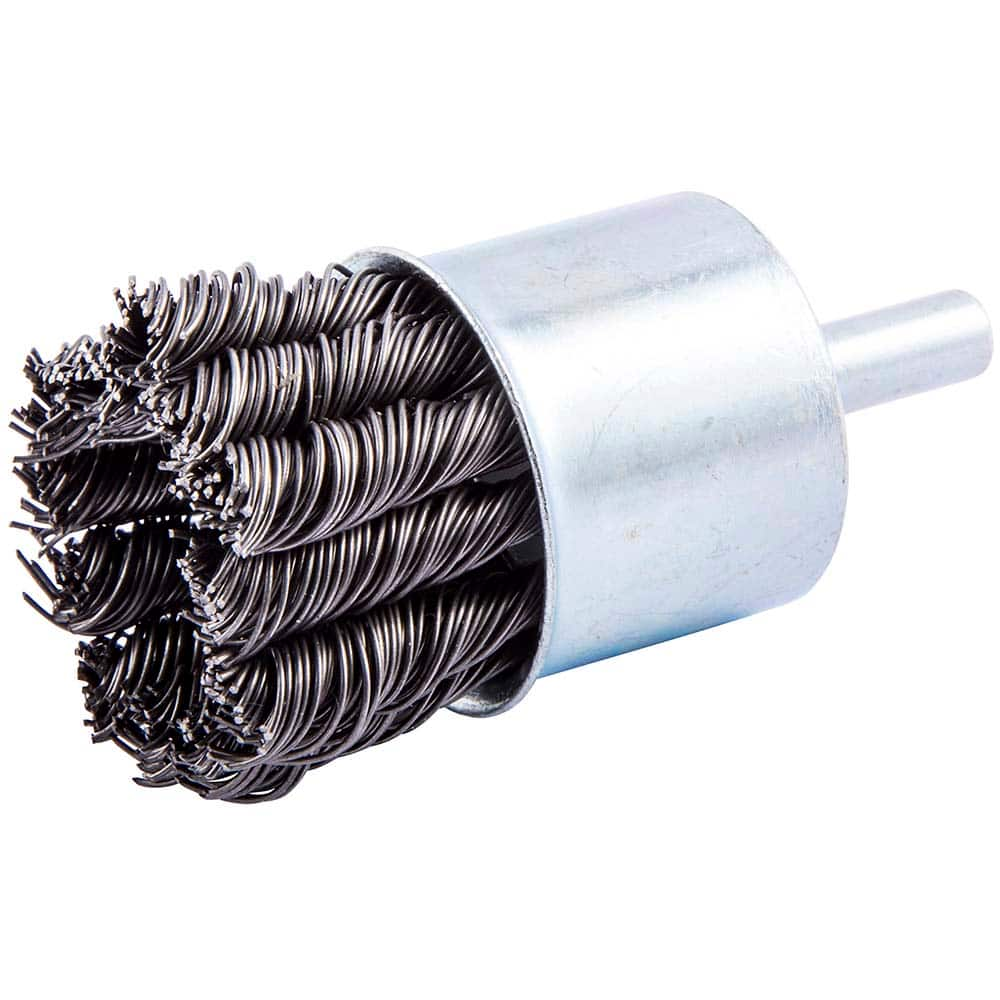 Norton - End Brushes Brush Diameter (Inch): 1 Fill Material: Carbon Steel - Best Tool & Supply