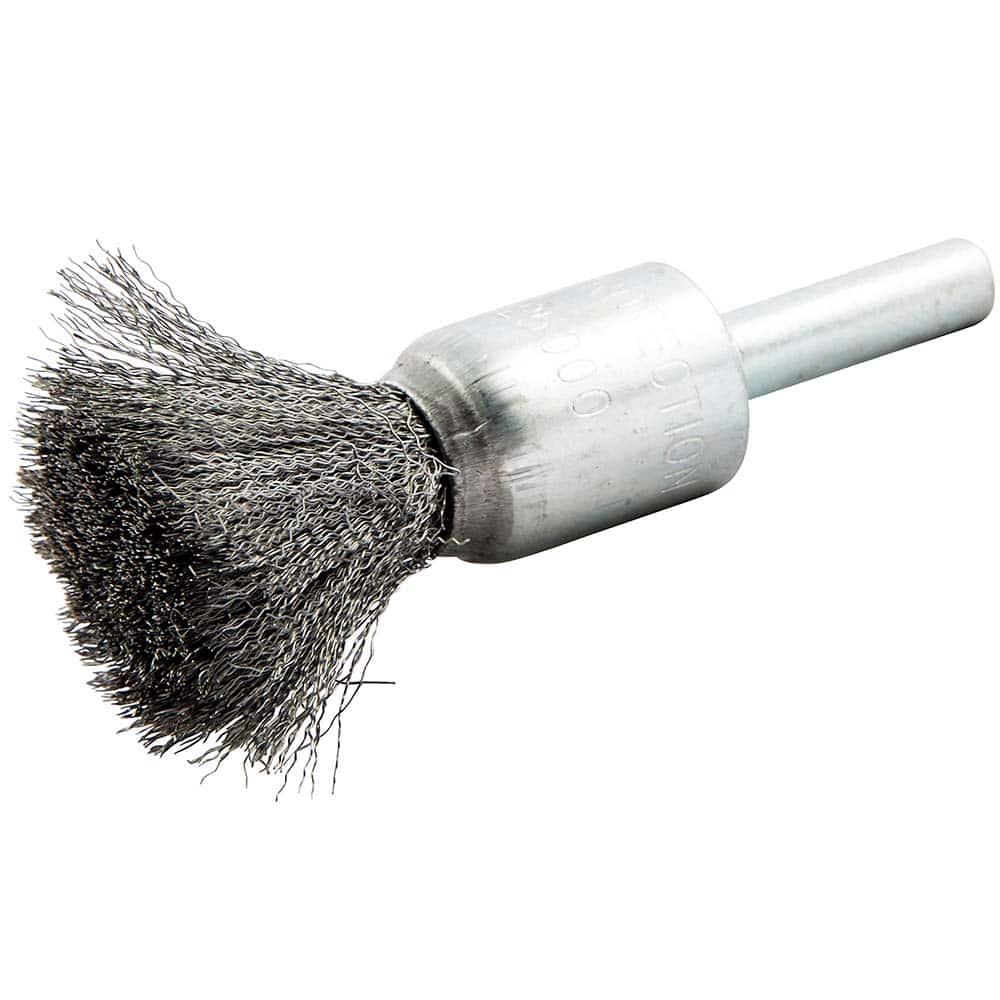 Norton - End Brushes Brush Diameter (Inch): 1/2 Fill Material: Carbon Steel - Best Tool & Supply