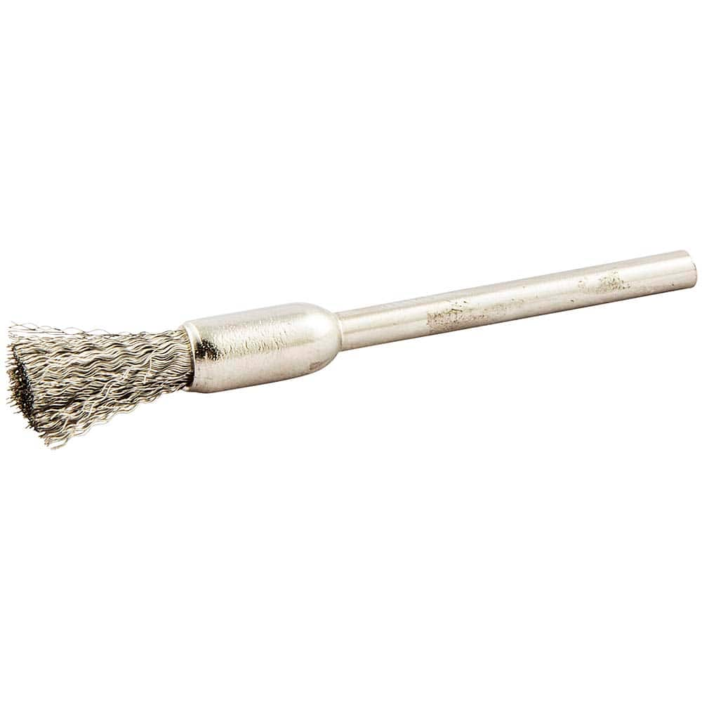 Norton - End Brushes Brush Diameter (Inch): 1/4 Fill Material: Stainless Steel - Best Tool & Supply