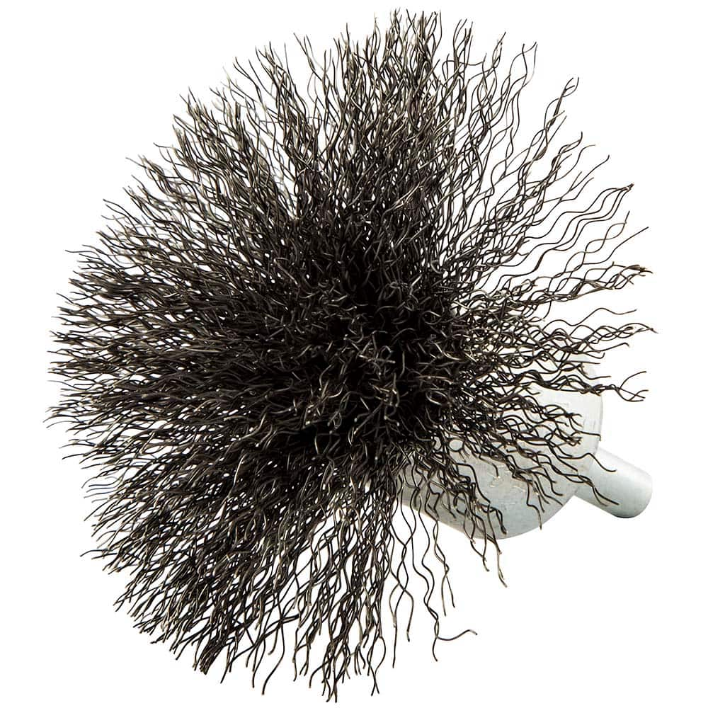 Norton - End Brushes Brush Diameter (Inch): 3 Fill Material: Carbon Steel - Best Tool & Supply