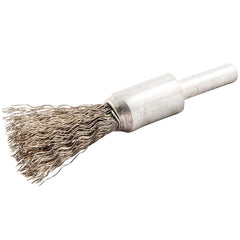 Norton - End Brushes Brush Diameter (Inch): 1/2 Fill Material: Stainless Steel - Best Tool & Supply