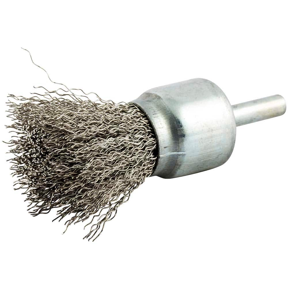 Norton - End Brushes Brush Diameter (Inch): 1 Fill Material: Stainless Steel - Best Tool & Supply