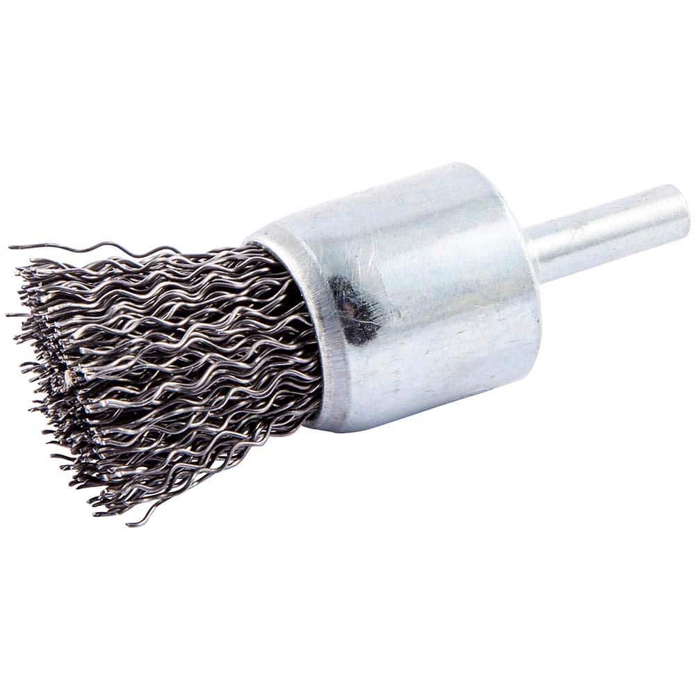 Norton - End Brushes Brush Diameter (Inch): 1 Fill Material: Carbon Steel - Best Tool & Supply