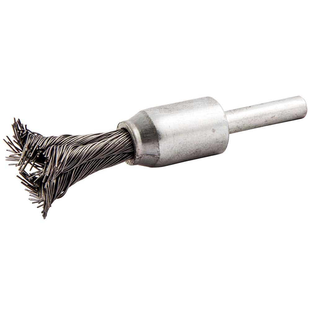 Norton - End Brushes Brush Diameter (Inch): 1/2 Fill Material: Carbon Steel - Best Tool & Supply