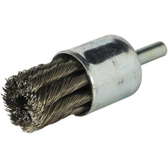 Norton - End Brushes Brush Diameter (Inch): 3/4 Fill Material: Carbon Steel - Best Tool & Supply