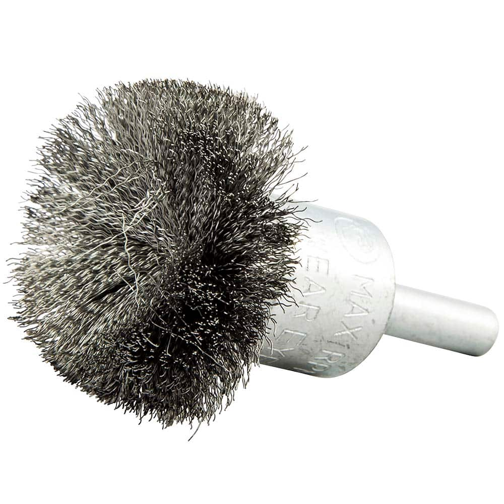 Norton - End Brushes Brush Diameter (Inch): 1-1/2 Fill Material: Carbon Steel - Best Tool & Supply