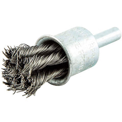 Norton - End Brushes Brush Diameter (Inch): 3/4 Fill Material: Carbon Steel - Best Tool & Supply