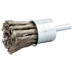 Norton - End Brushes Brush Diameter (Inch): 1 Fill Material: Stainless Steel - Best Tool & Supply