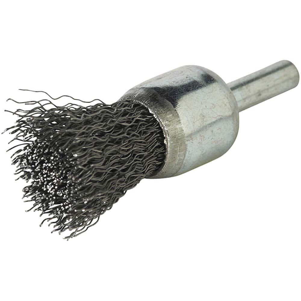 Norton - End Brushes Brush Diameter (Inch): 3/4 Fill Material: Carbon Steel - Best Tool & Supply