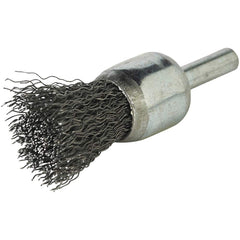 Norton - End Brushes Brush Diameter (Inch): 3/4 Fill Material: Carbon Steel - Best Tool & Supply