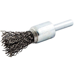 Norton - End Brushes Brush Diameter (Inch): 1/2 Fill Material: Carbon Steel - Best Tool & Supply