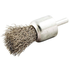 Norton - End Brushes Brush Diameter (Inch): 1 Fill Material: Stainless Steel - Best Tool & Supply