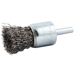 Norton - End Brushes Brush Diameter (Inch): 1 Fill Material: Carbon Steel - Best Tool & Supply