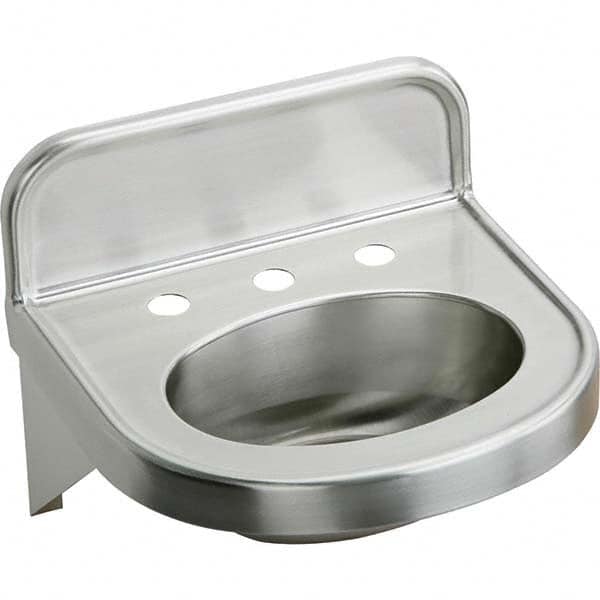 ELKAY - Stainless Steel Sinks Type: Lavatory Sink-Wall Hung Outside Length: 18 (Inch) - Best Tool & Supply