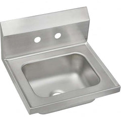 ELKAY - Stainless Steel Sinks Type: Hand Sink Outside Length: 16-3/4 (Inch) - Best Tool & Supply