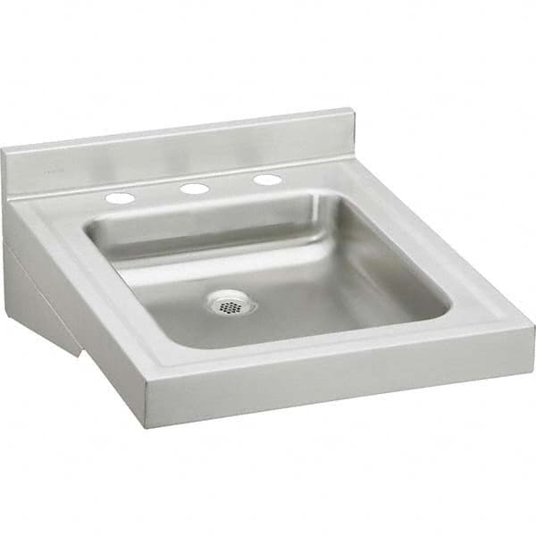 ELKAY - Stainless Steel Sinks Type: Lavatory Sink-Wall Hung Outside Length: 19 (Inch) - Best Tool & Supply