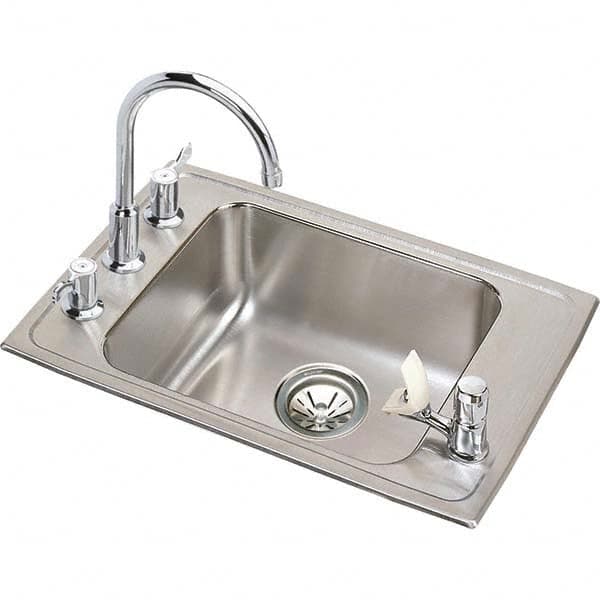 ELKAY - Stainless Steel Sinks Type: Drop In Sink Outside Length: 22 (Inch) - Best Tool & Supply