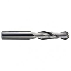1/2" Dia. - 3" OAL - Ball Nose-AlTiN Std SE Carbide End Mill - 2 FL - Best Tool & Supply