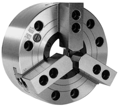3-Jaw Extra Large Hole Power Chuck; Direct Mount A2-6; 8" - Best Tool & Supply