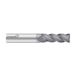 1/2 Dia. x 4 Overall Length 4-Flute Square End Solid Carbide SE End Mill-Round Shank-Center Cut-FC18 - Best Tool & Supply