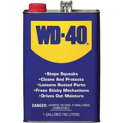 WD-40 - 1 Gal Multi-Use Product - Bulk, Liquid, Stop Squeaks, Removes & Protects, Loosens Rusted Parts, Free Sticky Mechanisms, Drives Out Moisture - Best Tool & Supply