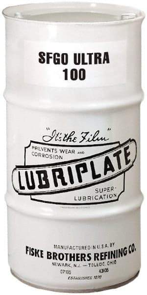 Lubriplate - 16 Gal Drum, ISO 100, SAE 40, Air Compressor Oil - 7°F to 385°, 556 Viscosity (SUS) at 100°F, 77 Viscosity (SUS) at 210°F - Best Tool & Supply