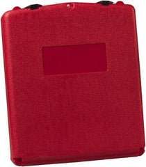 Justrite - 1 Piece Red Document Holders-Certificate/Document - 15-3/4" High x 13.3" Wide - Best Tool & Supply