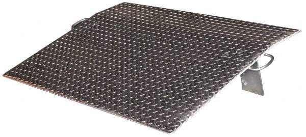 Vestil - 2,600 Lb Aluminum Dock Plate - 48" Long x 48" Wide x 7" High - Best Tool & Supply