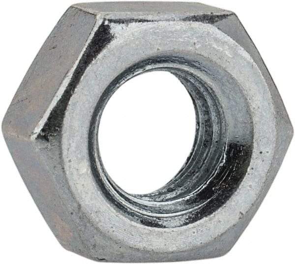 Value Collection - M6x1.00 Metric Coarse Steel Right Hand Hex Nut - 10mm Across Flats, 5mm High, Hot Dipped Galvanized Finish - Best Tool & Supply