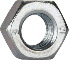 Value Collection - M8x1.25 Metric Coarse Steel Right Hand Hex Nut - 13mm Across Flats, 6.5mm High, Zinc-Plated Finish - Best Tool & Supply