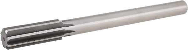 Hertel - 0.867" High Speed Steel 8 Flute Chucking Reamer - Straight Flute, 3/4" Straight Shank, 2-5/8" Flute Length, 10" OAL - Best Tool & Supply