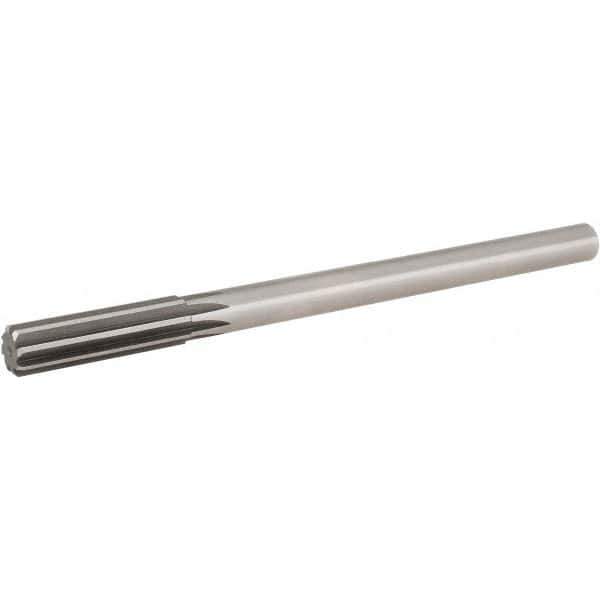 Hertel - 0.55" High Speed Steel 8 Flute Chucking Reamer - Straight Flute, 0.4355" Straight Shank, 2" Flute Length, 8" OAL - Best Tool & Supply