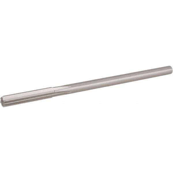 Hertel - Letter V Cobalt Chucking Reamer - Straight Flute, 0.3105" Straight Shank, 1-3/4" Flute Length, 7" OAL - Best Tool & Supply