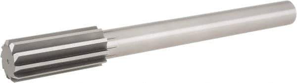 Hertel - 2" High Speed Steel 12 Flute Chucking Reamer - Straight Flute, 1-1/2" Straight Shank, 4" Flute Length, 14" OAL - Best Tool & Supply