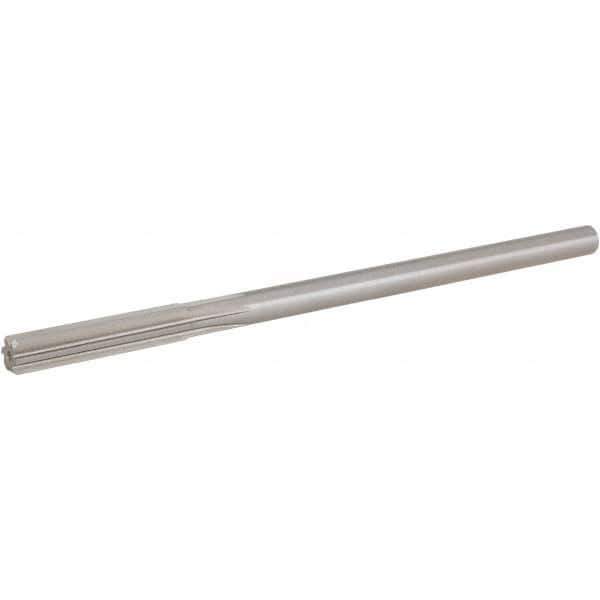 Hertel - 0.267" High Speed Steel 6 Flute Chucking Reamer - Straight Flute, 1/4" Straight Shank, 1-1/2" Flute Length, 6" OAL - Best Tool & Supply