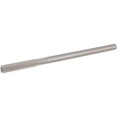 Hertel - 0.267" High Speed Steel 6 Flute Chucking Reamer - Straight Flute, 1/4" Straight Shank, 1-1/2" Flute Length, 6" OAL - Best Tool & Supply