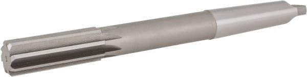 Hertel - 1-1/16" High Speed Steel 10 Flute Chucking Reamer - Straight Flute, Morse Taper Shank, 2-3/4" Flute Length, 10-1/2" OAL - Best Tool & Supply