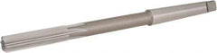 Hertel - 1/2" High Speed Steel 6 Flute Chucking Reamer - Straight Flute, Morse Taper Shank, 2" Flute Length, 8" OAL - Best Tool & Supply