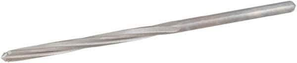 Hertel - #43 High Speed Steel 4 Flute Chucking Reamer - Spiral Flute, 0.086" Straight Shank, 3/4" Flute Length, 2-1/8" OAL - Best Tool & Supply