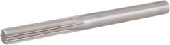 Hertel - 1/2" High Speed Steel 6 Flute Chucking Reamer - Straight Flute, Straight Shank, 2" Flute Length, 6" OAL - Best Tool & Supply