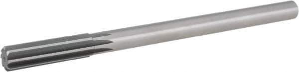 Hertel - 1" Cobalt Chucking Reamer - Straight Flute, 7/8" Straight Shank, 2-3/4" Flute Length, 10-1/2" OAL - Best Tool & Supply