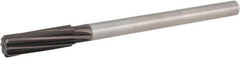 Hertel - 11/16" High Speed Steel 8 Flute Chucking Reamer - Spiral Flute, 9/16" Straight Shank, 2-1/4" Flute Length, 9" OAL - Best Tool & Supply